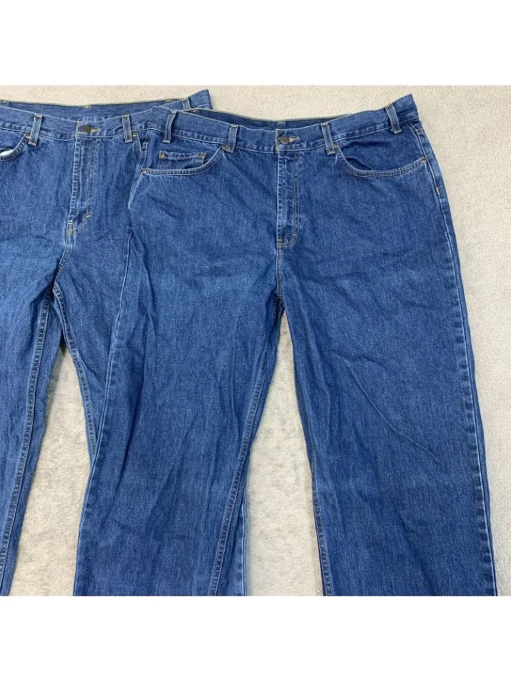 Bundle of 2 Kirkland Signature Men's Jeans 38x30 Blue Denim Straight Leg